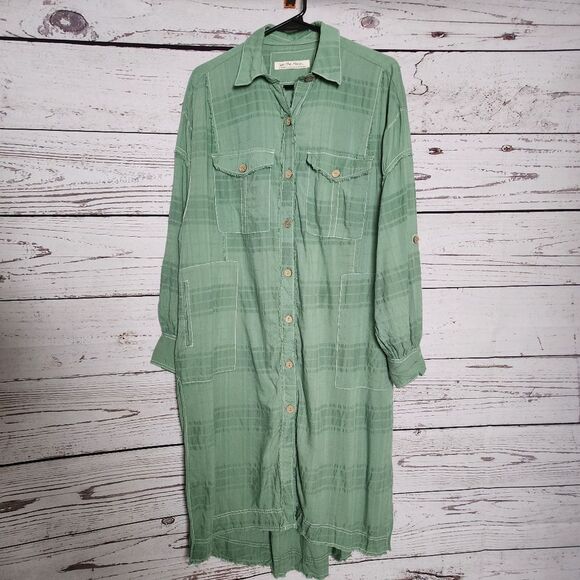 Free People Sahara Sounds Shirt Dress Small NWT - Picture 2 of 10